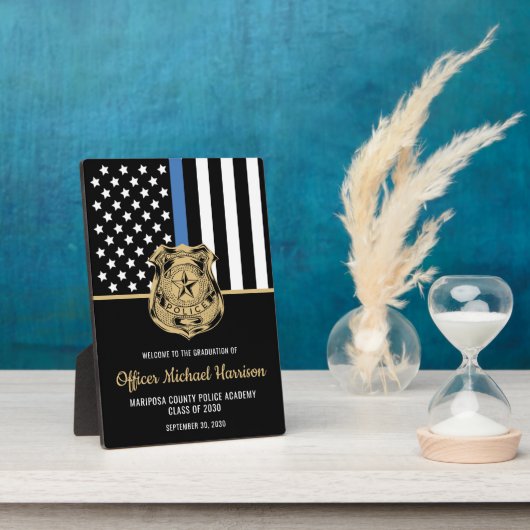 警察官卒業法執行アカデミー フォトプラーク (側面)