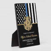 警察官卒業法執行アカデミー フォトプラーク (側面)