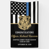 警察官卒業法執行アカデミー 横断幕 (縦)