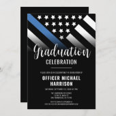 警察官卒業法執行 招待状 (正面/裏面)