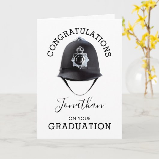 警察官卒業 |を渡す カード (黄色い花)