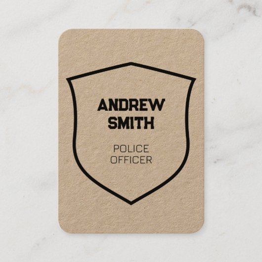 👮 ♂️‍警察官名刺 名刺 (正面)