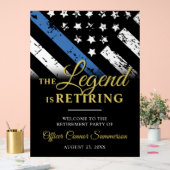 警察官執行退職の歓迎 アクリルサイン (ウェディング)