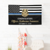 警察官学校の卒業祝い 横断幕 (インサイチュ)