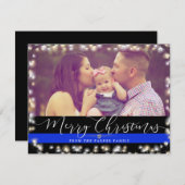 警察官家族 | クリスマスカスタム写真 シーズンカード (正面/裏面)