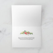 警察官家族 |クリスマスホリデーの写真 カード (内部)