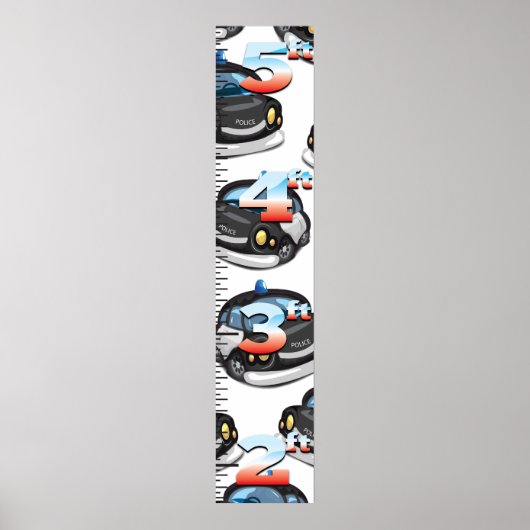 警察官成長チャート ポスター (正面)