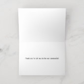 警察官旗第一応答者ありがとう 箔グリーティングカード (内側レイダウン)