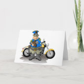 警察官書のチケットグリーティングカード カード (正面)