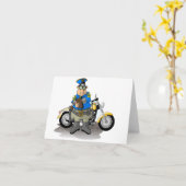 警察官書のチケット札 カード (黄色い花)