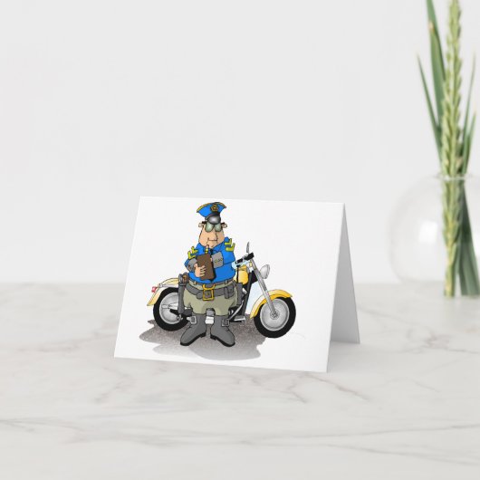 警察官書のチケット札 カード (正面)