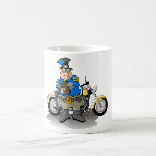 警察官書のチケット コーヒーマグカップ