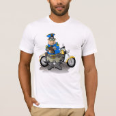 警察官書のチケットTシャツ Tシャツ (正面)