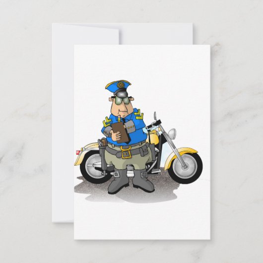 警察官書のAチケット招待状 招待状 (正面)