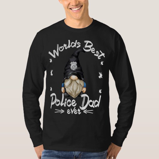 警察官格言グランパ男性へワー最高のズP Tシャツ (正面)