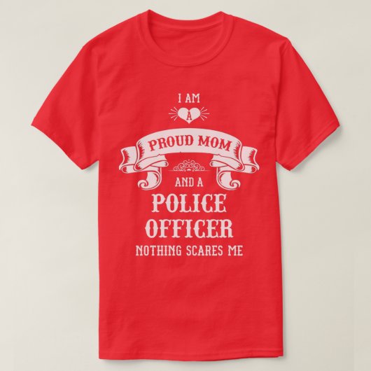 警察官母マザーズの日 Tシャツ (デザイン正面)