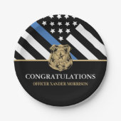 警察官法執行卒業党 ペーパープレート (正面)