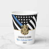 警察官法執行卒業党 紙コップ (裏面)