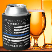 警察官法執行薄青色ライン 缶クーラー