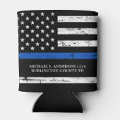 警察官法執行薄青色ライン 缶クーラー (裏面)