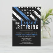 警察官法執行退職パーティー 招待状 (スタンド正面)