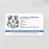 警察官法執行部ロゴ 名刺 (正面)