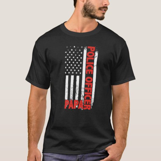 警察官父の日パパ Tシャツ (正面)