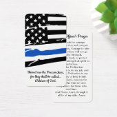 警察官祈りの言葉カードブルー法執行部 (デスク)