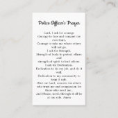 警察官祈りの言葉ブルーライン法執行部 名刺 (正面)