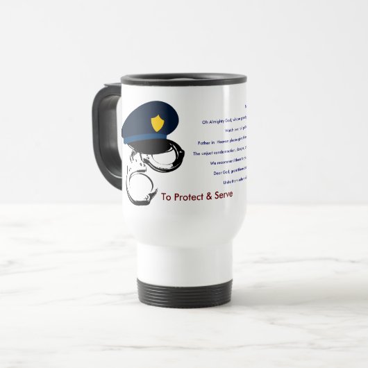 警察官祈りの言葉事務所デスティニー・デスティニー トラベルマグ (正面左)