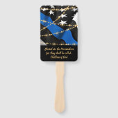 警察官祈りの言葉法執行卒業 ハンドファン (正面)