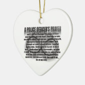 警察官祈りの言葉 セラミックオーナメント (左)