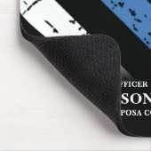 警察官署Thin Blue Lineロゴ マウスパッド (コーナー)