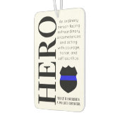 警察官英雄シンブルーラインありがとう カーエアーフレッシュナー (左)