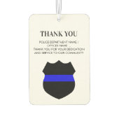 警察官英雄シンブルーラインありがとう カーエアーフレッシュナー (裏面)