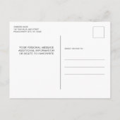 警察官薄青ライン旗卒業 インビテーションポストカード (裏面)