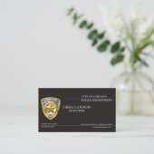 警察官薄青ライン旗法執行部 名刺 (スタンド正面)