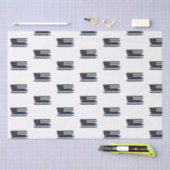 警察官薄青ライン法執行警官 薄葉紙 (クラフト)