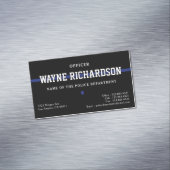 警察官薄青ライン法執行部 マグネット名刺 (インサイチュ)