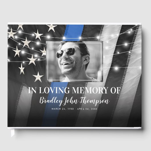 警察官記念碑 |細い青 ゲストブック (正面)