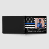 警察官記念薄いブルーライン写真 ゲストブック (全面)