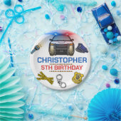 警察官警察誕生日パーティー ペーパープレート (パーティー)