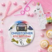 警察官警察誕生日パーティー ペーパープレート (パーティー)