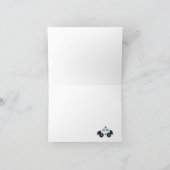 警察官赤ちゃんシャワーありがとう サンキューカード (内部)