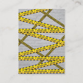 警察官赤ちゃんシャワー予約リクエスト エンクロージャーカード (裏面)