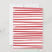 警察官赤ちゃんシャワー物干し 招待状 (裏面)