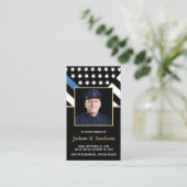 警察官追悼写真祈念カード コーリングカード (スタンド正面)
