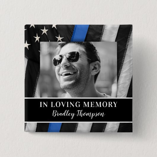 警察官追悼式 缶バッジ (正面)