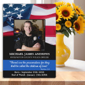 警察官追悼法執行米国旗 フォトプラーク