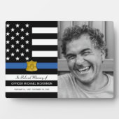 警察官追悼記念撮影 フォトプラーク (正面)